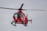 Tulcea: Elicopterul SMURD a ajuns pe DN22F pentru un copil după ce mașina în care se afla a intrat într-un copac