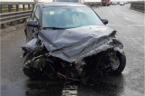 Accident în dimineața de Paște: o mașină a intrat în parapet la Cernavodă, ieșirea spre A2